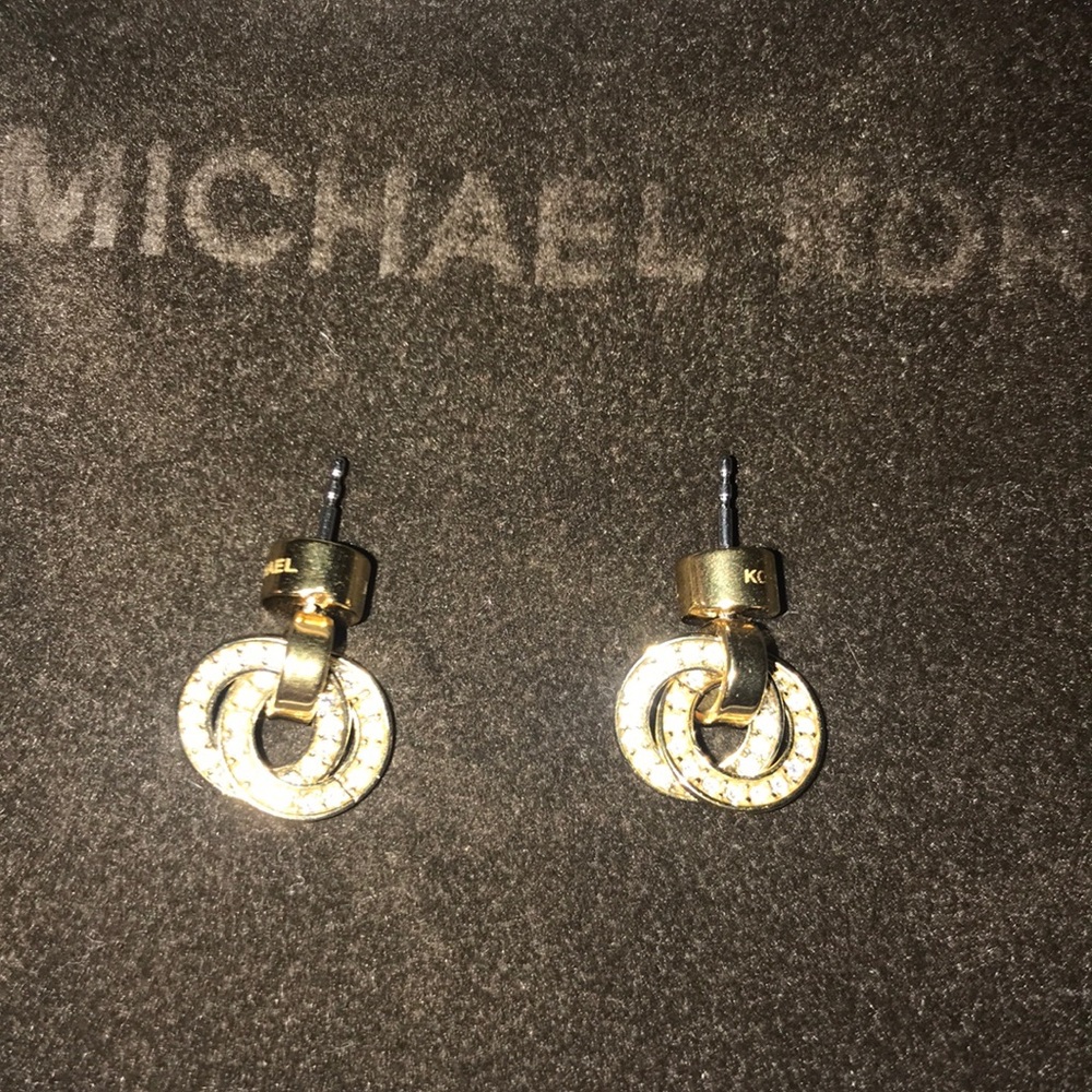 Michael Kors gold hoop earrings